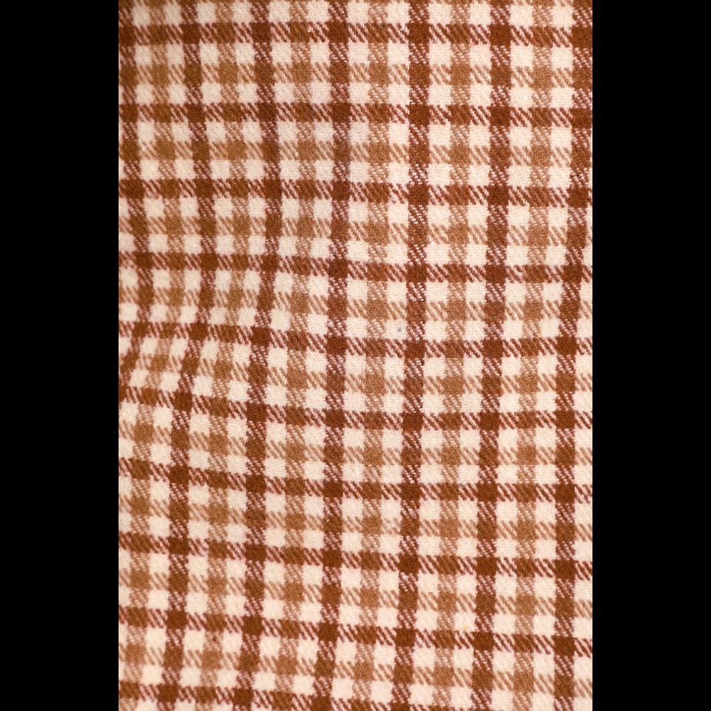 NWT SADIE & SAGE Sycamore Brown Plaid Mini Skirt - Picture 8 of 11